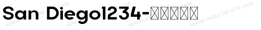 San Diego1234字体转换